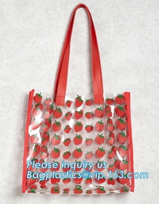 Van de Zakpvc van het de zomerstrand de Duidelijke Transparante Beurs die de Kleine Ontwerper Jelly Bag, de Schouder B breien van Schouderzakken van de Handtasmanier