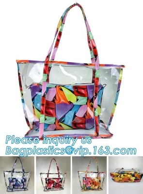 Van de Zakpvc van het de zomerstrand de Duidelijke Transparante Beurs die de Kleine Ontwerper Jelly Bag, de Schouder B breien van Schouderzakken van de Handtasmanier