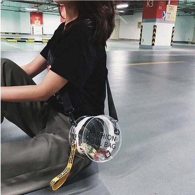 De vrouwen ontruimen Tote Bags voor Zak van de de Handtassenschouder van pvc van de het Werk de Stadion Goedgekeurde Duidelijke Beurs Transparante, minizakkenkoppeling