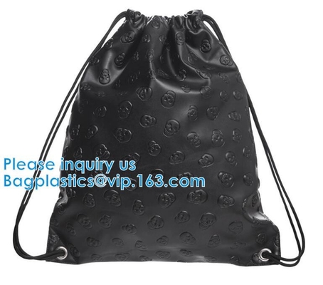 Pu van het Drawstringsleer de Zak van Drawstring van het Rugzakpu Hologram, schoonheidsmiddelen, bevordering, het winkelen, supermarkten, giften, kleding