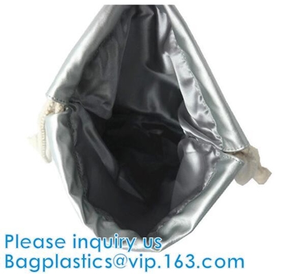 Pu van het Drawstringsleer de Zak van Drawstring van het Rugzakpu Hologram, schoonheidsmiddelen, bevordering, het winkelen, supermarkten, giften, kleding