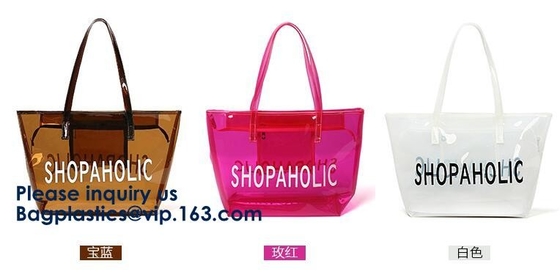 Waterdichte van de de Zakzomer van Strandpvc het Strandzak, van de Leveranciers Transparante pvc van China de Vrouwenzakken Tote Beach Handbags