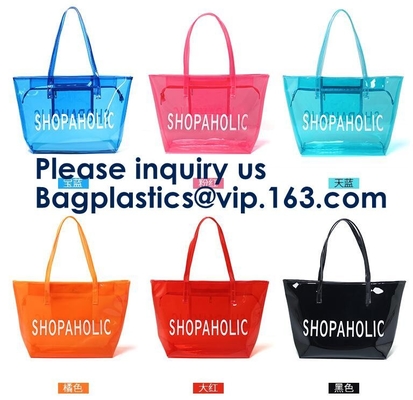 Waterdichte van de de Zakzomer van Strandpvc het Strandzak, van de Leveranciers Transparante pvc van China de Vrouwenzakken Tote Beach Handbags