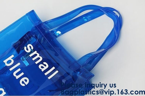 De modieuze Waterdichte Transparante Duidelijke het Strandzak van Totalisatorpvc, Meisjes stelt zich Duidelijke Transparante Pvc-de Schouderslinger voor van het Handtasstrand