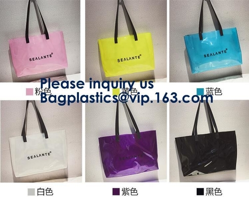 Heet Amazonië verkoopt de Transparante Boodschapper Bag Women Pink Jelly Shoulder Bag Female Big Tote Girl Handbags van de Hologramlaser
