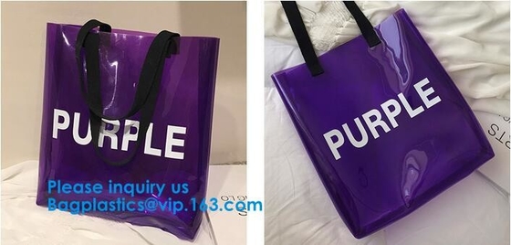 Waterdicht pvc Transparant Tote Hologram Laser Bag, van de Schoudervrouwen van pvc van de Hologramlaser de totalisatorzak het Winkelen Zak voor Vrouwen