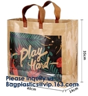 Biologisch afbreekbaar Promotiebagease-van drie-Laag het Leerhandvat Tote Bag Handtaspvc Tote Waterproof Craft Paper Bag