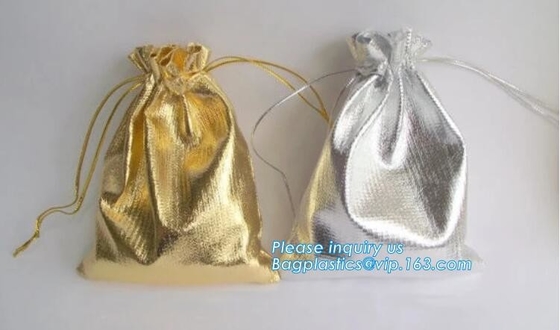 Diverse Grootte maakt de Bruine Pu Kosmetische Zak van Leerdrawstring Promotie omhoog Organisator Bag With Drawstring Bagease