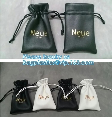 Diverse Grootte maakt de Bruine Pu Kosmetische Zak van Leerdrawstring Promotie omhoog Organisator Bag With Drawstring Bagease