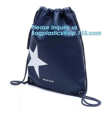 De zachte Beste Verkopende Pu Zak van Leerdrawstring, Pu-van de Hoofdtelefoondrawstring van de Leeroortelefoon de Zakzak, Bagease, Bagplastics