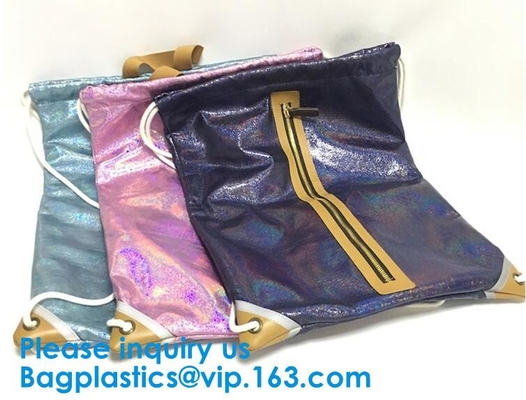Waterdichte pu de Zakzak van Leerdrawstring voor juwelen, Pu Leer het Zwarte Gouden Kleur Vrije Verschepen Waterdichte Drawstring B