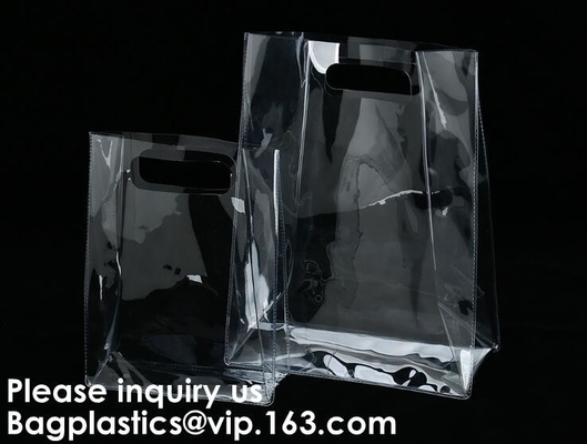 Transparant Kosmetisch de Zakpvc Tote Bag With Clear Handles van de Make-upzak en Plastic crossboady Gespsluiting, schouder