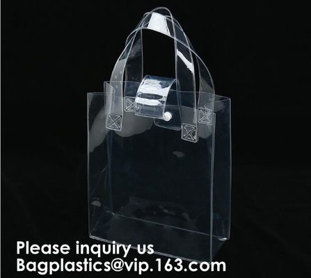 Transparant Kosmetisch de Zakpvc Tote Bag With Clear Handles van de Make-upzak en Plastic crossboady Gespsluiting, schouder
