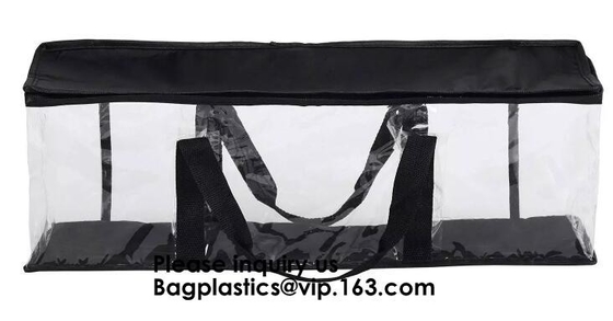 Zakken van de het Handvatopslag van pvc steunen de Tote Bag Interior Mesh Reinforced dubbel-Gestikte Zakkenmaatregel 56 x 21 x 16cm houdt benaderend