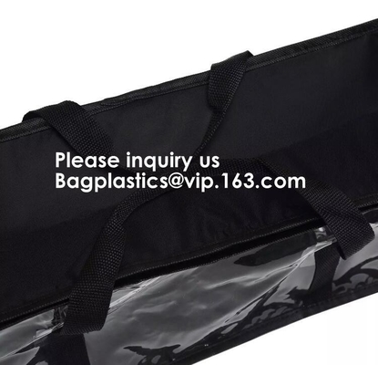 Zakken van de het Handvatopslag van pvc steunen de Tote Bag Interior Mesh Reinforced dubbel-Gestikte Zakkenmaatregel 56 x 21 x 16cm houdt benaderend