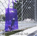 De Klantenvrouwen Winkelend Tote Bag Garment Bags, Storange van Tpu van douane Duidelijke Transparante Holografische Iriserende Dames Vinyl