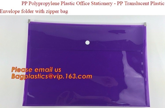 pp-van de de omslagdouane leuke gedrukte a4 van de envelopzak van het het document dragende dossier plastic de omslagzak