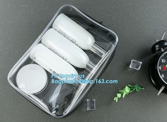 De Kosmetische Zak EVA Pouch, OEM promotie transparante plastic Hitte van de manierverpakking - verzegel naaiend ritssluitings duidelijk pvc kosmetische B