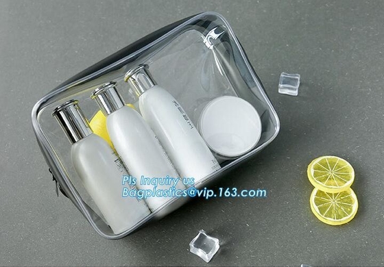 De Kosmetische Zak EVA Pouch, OEM promotie transparante plastic Hitte van de manierverpakking - verzegel naaiend ritssluitings duidelijk pvc kosmetische B