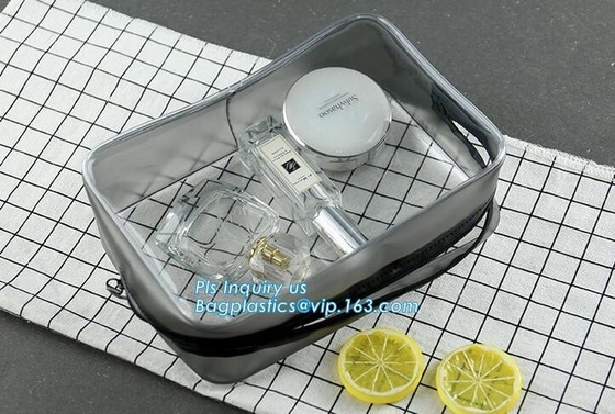 De Zak Hangende Toiletry van reiskit organizer bathroom storage cosmetic Zak, OEM promotie transparante plastic Hitte - verzegel s