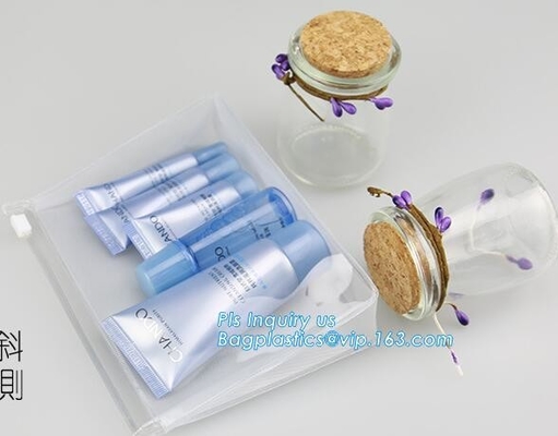 Van de de ritssluitings kosmetische schuif van pvc mini plastic het pitzakken met gedrukte, Promotie kosmetische cosmeti van het gebruiks mooie pvc van de make-upzak