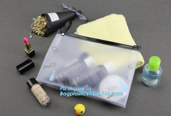 Van de de ritssluitings kosmetische schuif van pvc mini plastic het pitzakken met gedrukte, Promotie kosmetische cosmeti van het gebruiks mooie pvc van de make-upzak