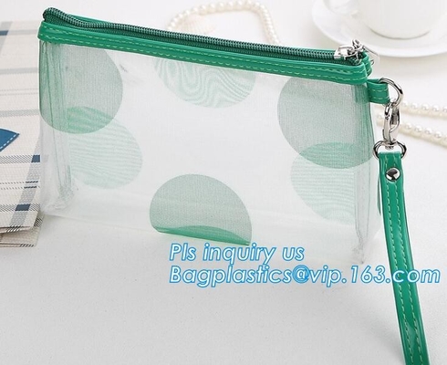 Pvc Mesh Cosmetic Bag Coin Purse voor de Gift Roze Zak van de Mammavakantie, de Draagbare van het de Make-upgeval van de Reis Kosmetische Zak Zak Mesh Cosm
