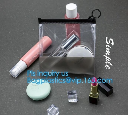 de hoogste Zak van de verpakkingspvc van de ritssluitingsschuif duidelijke, Gedrukte Douane kleedt Verpakkend Geschikt Berijpt pvc EVA Vinyl Slider Top Zipper