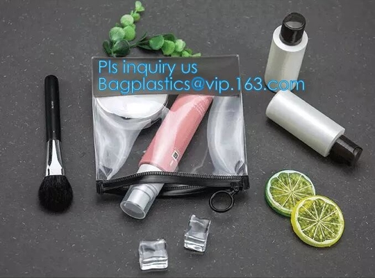 de hoogste Zak van de verpakkingspvc van de ritssluitingsschuif duidelijke, Gedrukte Douane kleedt Verpakkend Geschikt Berijpt pvc EVA Vinyl Slider Top Zipper
