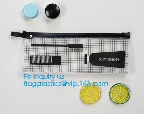 de steen berijpte pvc-de zak plastic zak van de schuifritssluiting met ritssluiting/pvc-ritssluitings de zak van de slotschuif/resealable pvc-polybedelaars van het schuifpit