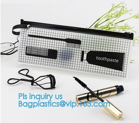 de steen berijpte pvc-de zak plastic zak van de schuifritssluiting met ritssluiting/pvc-ritssluitings de zak van de slotschuif/resealable pvc-polybedelaars van het schuifpit
