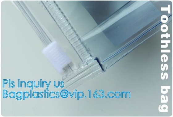 oxo biologisch afbreekbare duidelijke pvc-zakken van het schuifpit, vinylpvc-zakken met schuifritssluiting, bedrijven vervaardigen de plastic ritssluiting van pvc