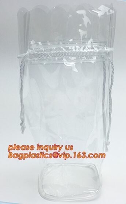 De Zak van de Rugzakpvc Drawstring van Drawstringszakken, de Promotie Duidelijke Plastic Drawstring Zak van pvc, drawstring de rugzakzak van pvc
