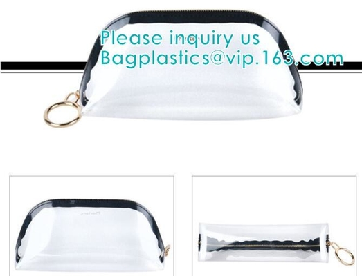 de de buiszak van pvc van het cilinderpit met hangt haak voor de make-upzakken van pvc van het opslagondergoed draagbare, de Plastic pa van Buis Cilindrische pvc