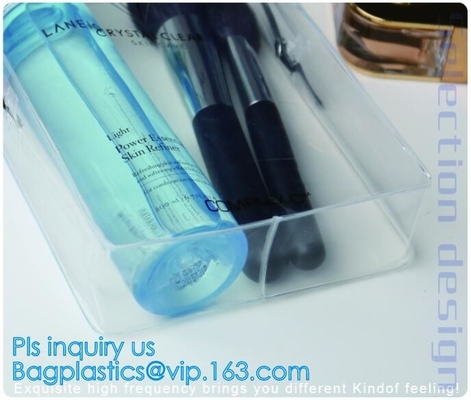 Van de Zakvrouwen van reis Draagbare pvc Transparante Waterdichte Kosmetische de Make-uptoiletry Zakken, de Kosmetische Zak van pvc, pvc-Make-upzak,
