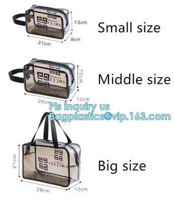Multi de functie kosmetisch geval van pvc, van de de Vrouwenreis van pvc de Transparante van de de Zakmanier van Costmetic van de de Boomstamritssluiting Draagbare Make-up Organi