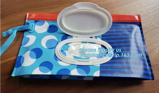 De milieuvriendelijke opnieuw te gebruiken douane gedrukte ritssluiting hoogste plastic natte EVA veegt, het Goedkope weefsel van de babyeva van de Douane Plastic verpakkende zak af