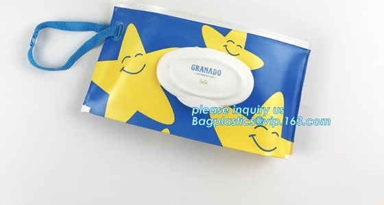 De milieuvriendelijke opnieuw te gebruiken douane gedrukte ritssluiting hoogste plastic natte EVA veegt, het Goedkope weefsel van de babyeva van de Douane Plastic verpakkende zak af