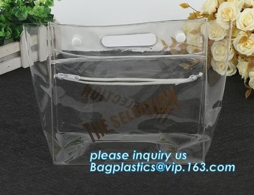 De biologisch afbreekbare Kosmetische Zak van Goedkeuringseva PVC voor van de de Luchtvaartlijnmake-up van de Vrouwenritssluiting Waterdichte de Reisorganisator Toiletry Bag