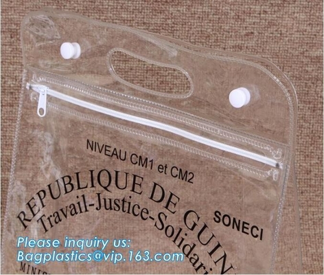 De biologisch afbreekbare Kosmetische Zak van Goedkeuringseva PVC voor van de de Luchtvaartlijnmake-up van de Vrouwenritssluiting Waterdichte de Reisorganisator Toiletry Bag