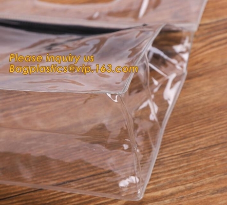 de niet zware zakken van het documentpvc van het metalenk dossier, plastic documentzak met ritssluiting, waterdichte documentzak met douane