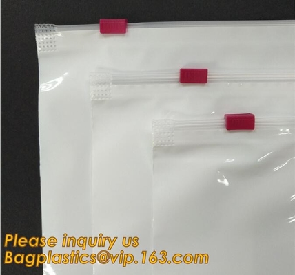 De douane drukte Dikke Plastic Poly de Zakken Dikke Plastic Polyzakken van de Ritssluitings Waterdichte Schuif voor bagplastic swimwear/bikini,