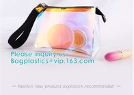 De Reeksen van douanelogo shiny holographic cosmetic bag, Kosmetische Make-upzak, Kosmetische Zakreis, Holografische Maniertoebehoren