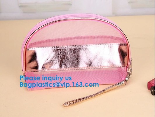 Van de de Make-upzak van de bevorderingsmesh cosmetic bag 6 Kleur van de de schoonheidsmiddelenreis van de Nieuwe Vrouwen de kosmetische zak