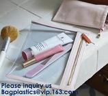 OEM de Goederenpakket die van de Make-up Kosmetisch Zak Zachte Aangepaste pvc-Schuif, Draagbare Wasbare de Make-upritssluiting inpakken van de Opslagzak