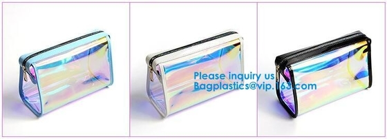Van de de Make-up Kosmetische Zak van handvatpolitzer van de de Doos Draagbare Reis van Toy Package Zip Barrel Cosmetic de Make-upzakken van pvc Duidelijke Kosmetische