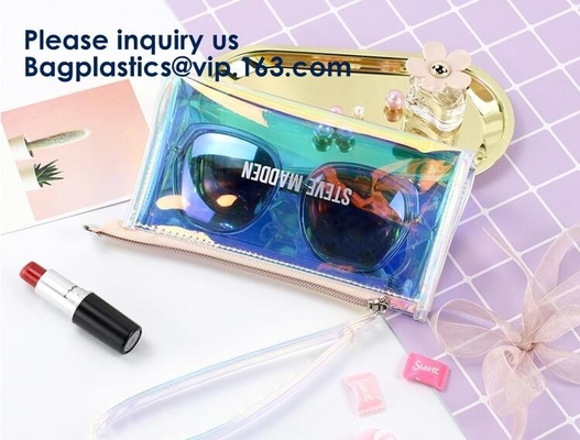 Van de de Make-up Kosmetische Zak van handvatpolitzer van de de Doos Draagbare Reis van Toy Package Zip Barrel Cosmetic de Make-upzakken van pvc Duidelijke Kosmetische