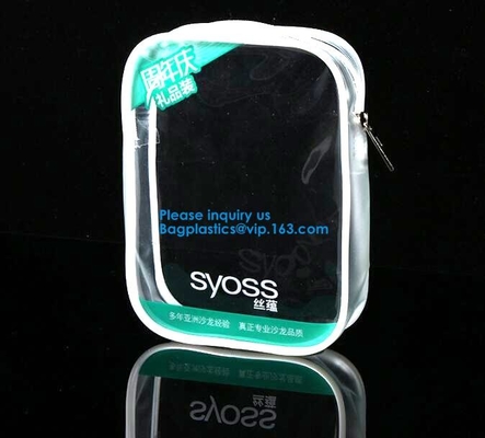 De aangepaste Grootte en Diktezak van de de Reisschuif van pvc, Berijpte Kosmetische Kledingstuk Polyk Zak Matte Plastic Bag Bagease