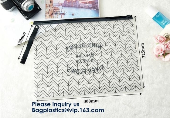 Matte Frosted-het Kledingstuk Verpakkende Zak van pvc EVA Slider Zipper Bag Sock, de Naar maat gemaakte Duidelijke Pvc-Zakken van de Schuifritssluiting in Hete Verkoop