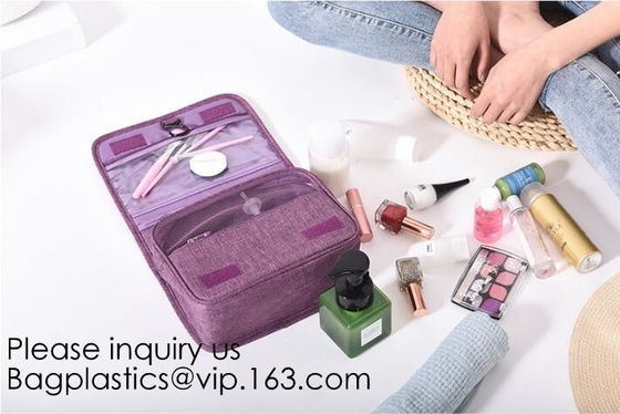 Manier Waterdichte Hoogte - de Make-uporganisator Women Cosmetic Bag, de Kosmetische Zak van de kwaliteits Multifunctionele Reis van Canvasvrouwen met